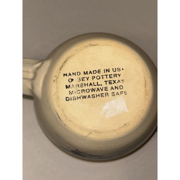 Vintage Casey Pottery Mixing Batter Bowl Apple Farmhouse Stoneware 1995 Texas - Picture 6 of 6